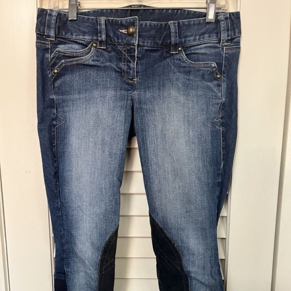 Ariat Whipstitch Knee Patch Front Zip Knee Patch Breech 26R